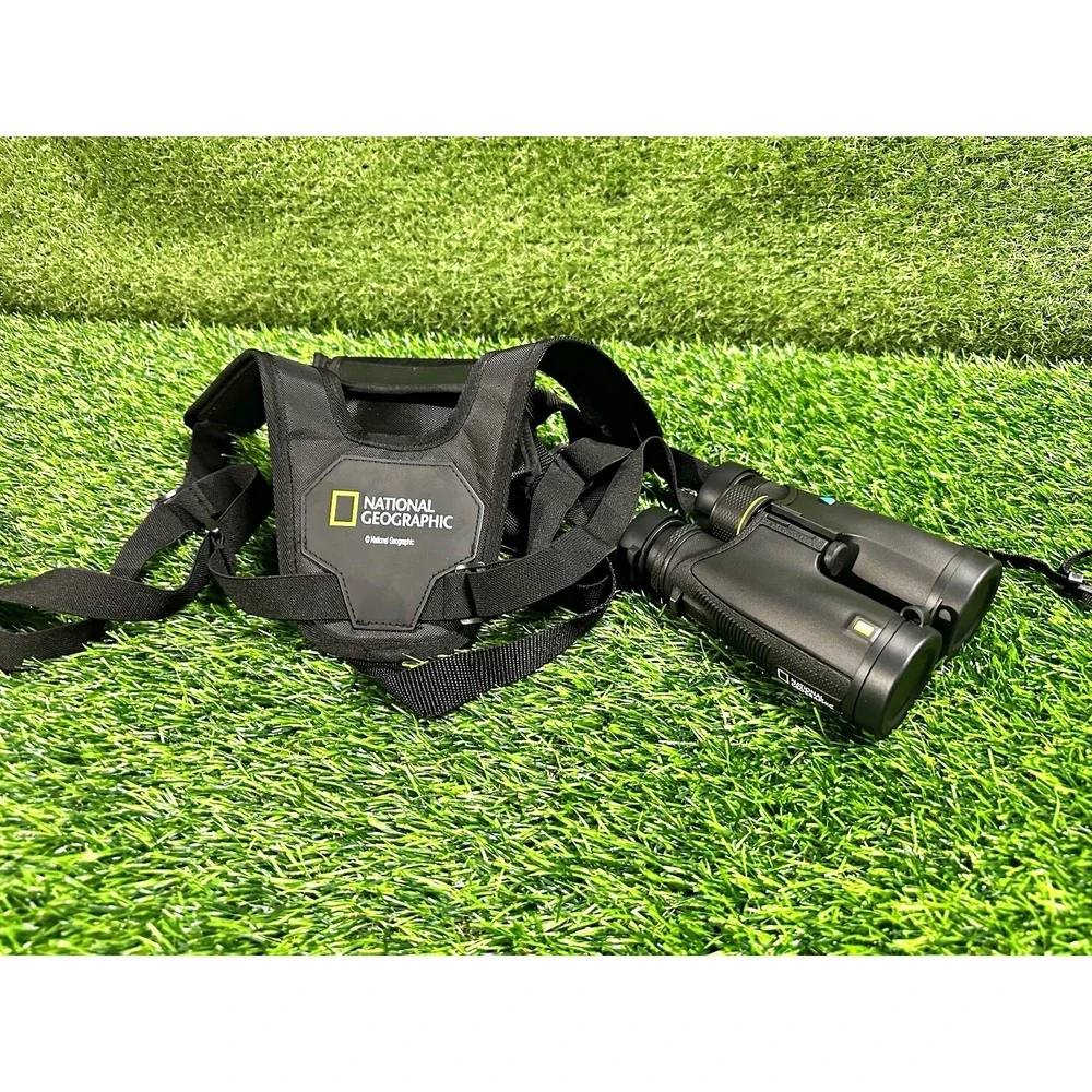 National Geographic 10x42 Roof Prism Binoculars Waterproof FMC Black w/ Harness